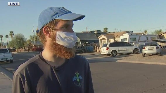Man walks across America for charity, makes a stop in Phoenix