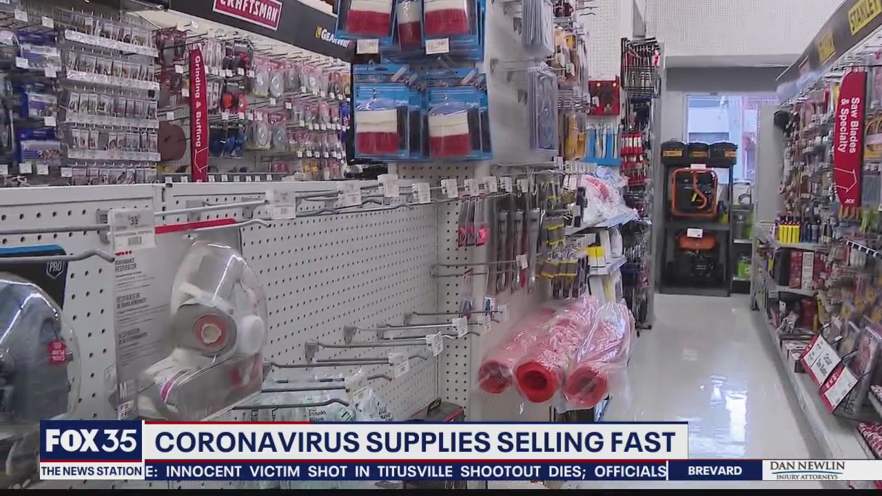 Concerns over coronavirus has supplies selling fast