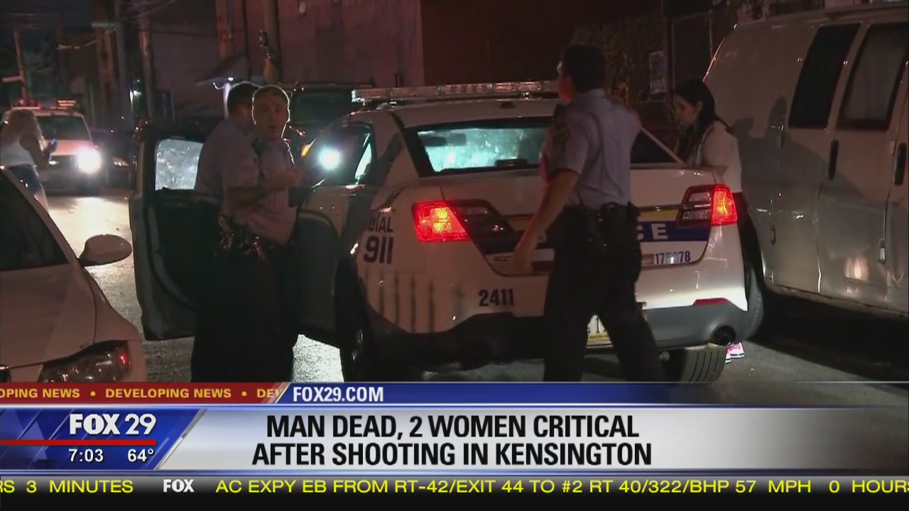 Triple shooting leaves 1 man dead, 2 women critically injured | FOX 29 ...