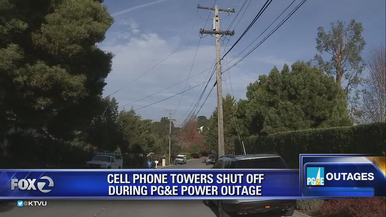 Cell phone towers shut off during power outages