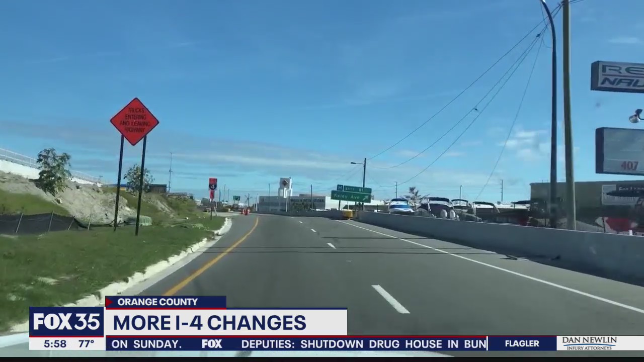 Changes coming to I-4 in Downtown Orlando