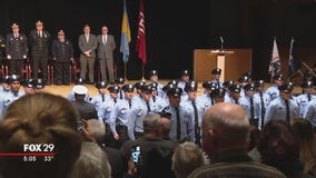 As new officers are sworn-in, the search for Philadelphia Police Commissioner continues