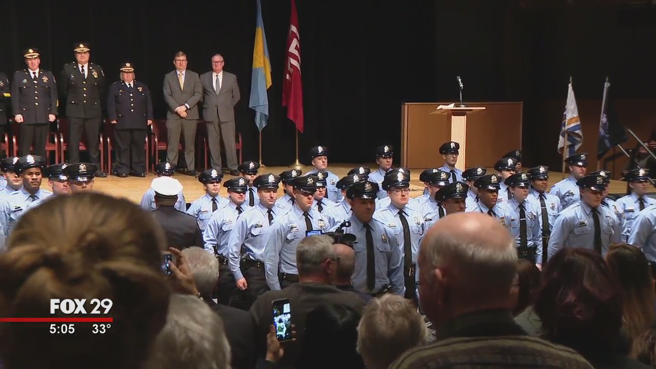 As new officers are sworn-in, the search for Philadelphia Police Commissioner continues