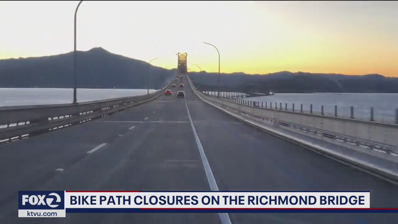 Bike and pedestrian path on Richmond-San Rafael bridge closing for maintenance