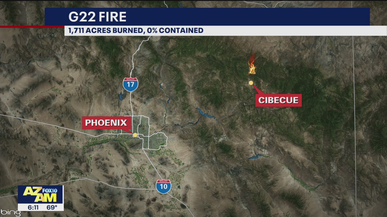 G22 fire burns over 1,700 acres