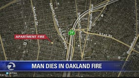 Apartment fire kills one man in Oakland