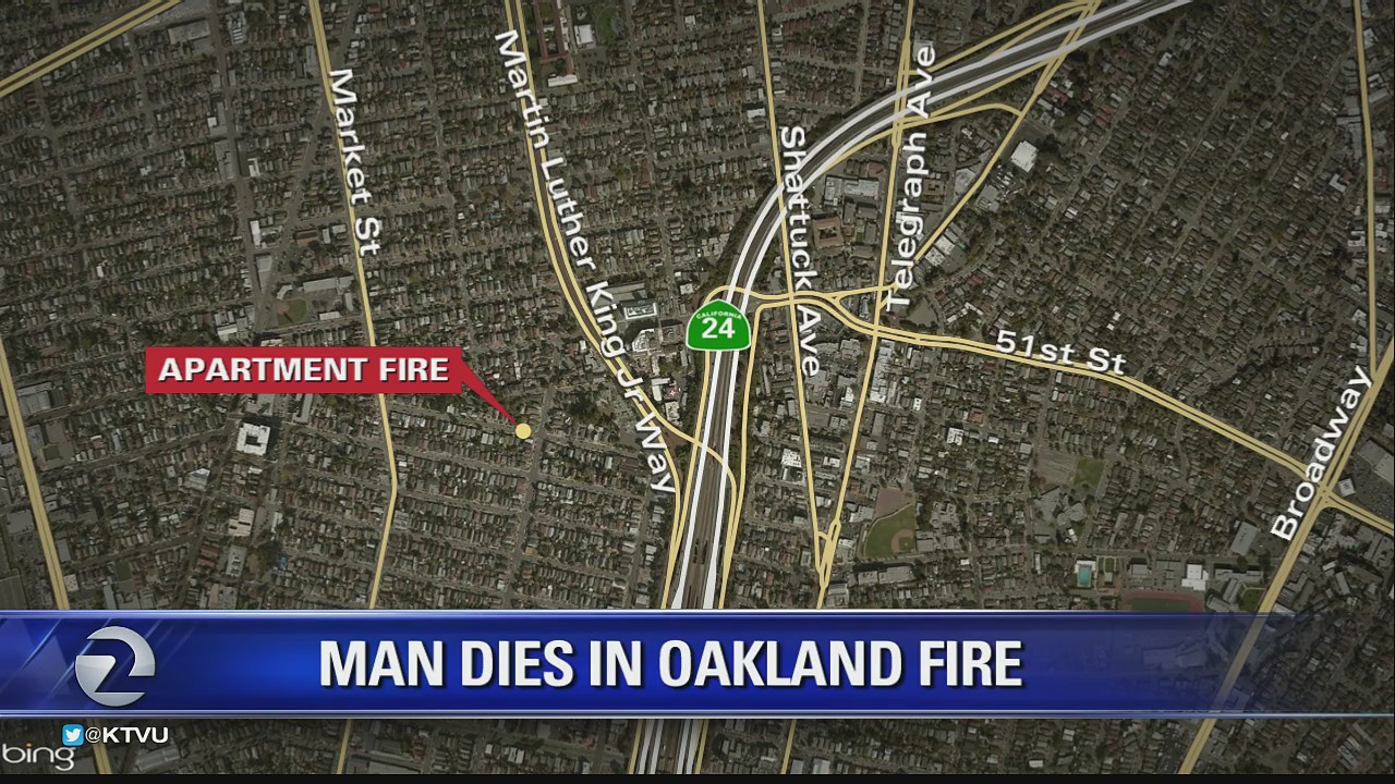 Apartment fire kills one man in Oakland