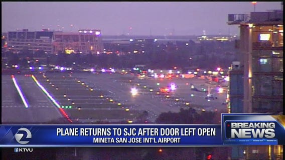 Plane returns to SJC after door left open
