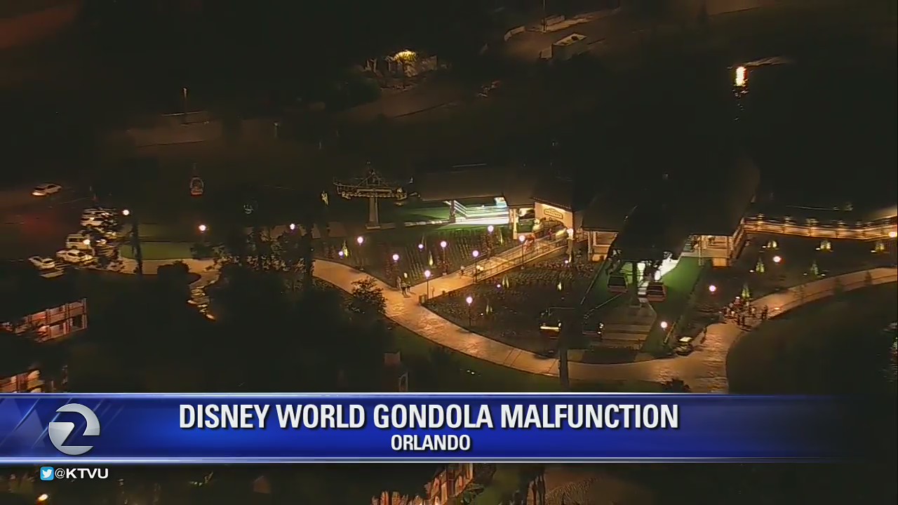 Disney World gondola malfunctions