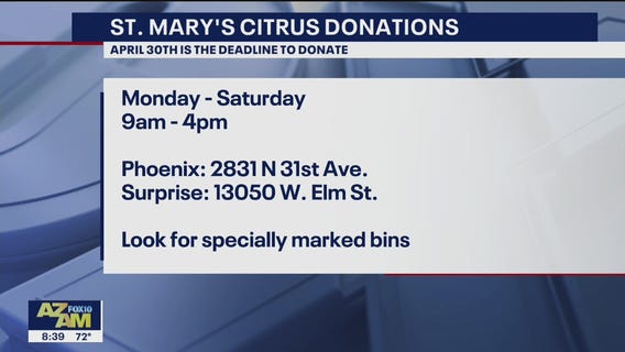 St. Mary's Food Bank puts out last call for citrus fruit donations