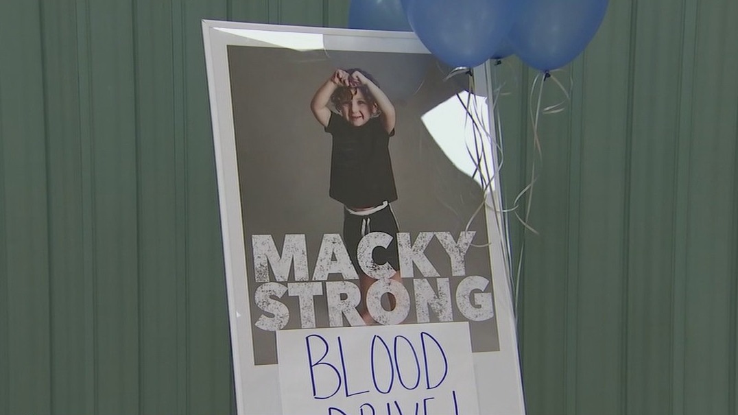 'Macky-Strong' blood drive held for child with rare form of cancer