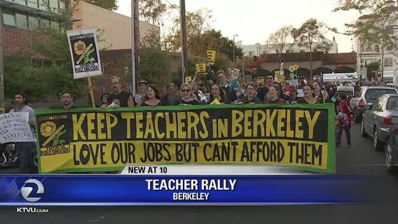 Berkeley teachers rally; demand raise, new contract