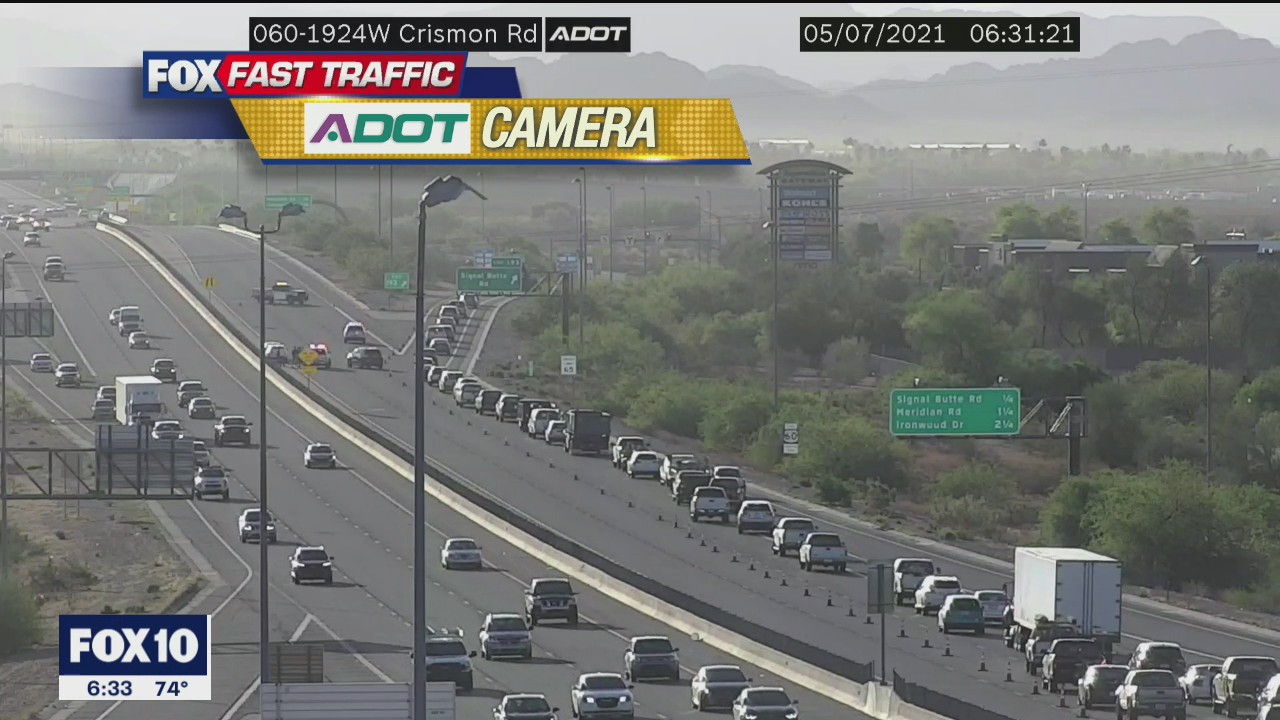 Fatal crash closes US 60 EB in Apache Junction | FOX 10 Phoenix