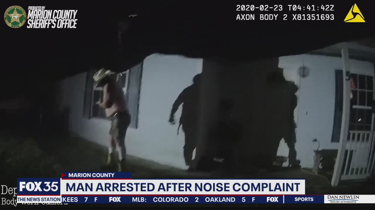 Man arrested after noise complaint