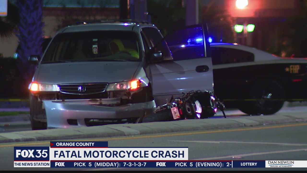 Fatal motorcycle crash in Orange County