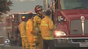 Grass fire in American Canyon burns close to several homes, evacuation order issued but not mandatory