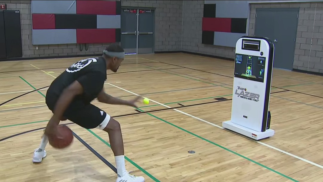 The Lazer virtual basketball trainer