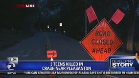 Three teens killed in Christmas night crash near Pleasanton