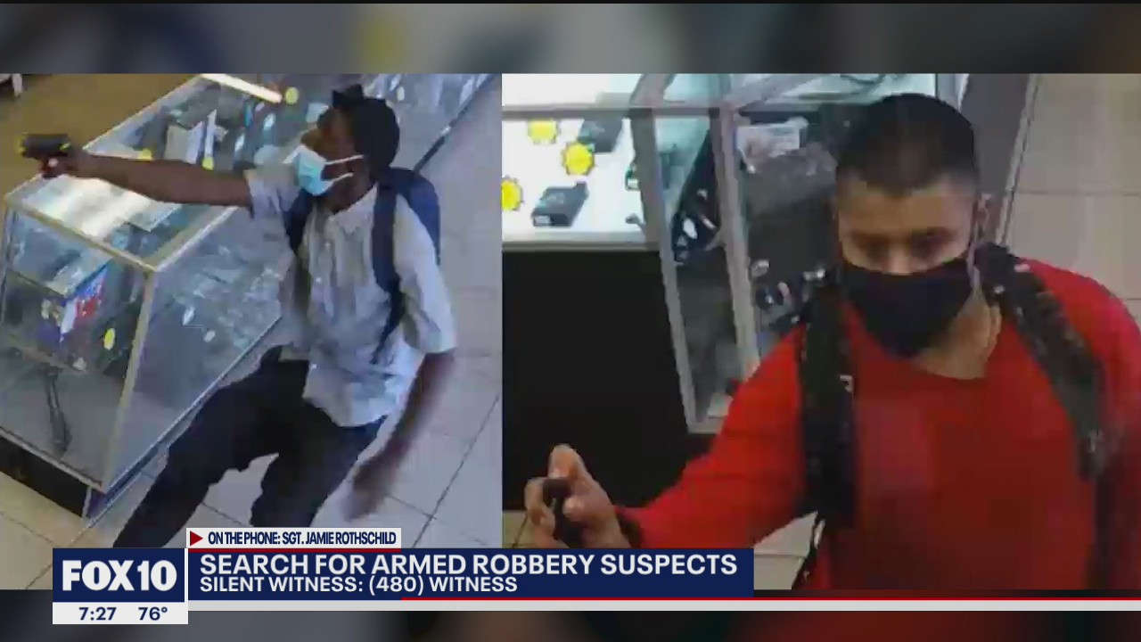 Silent Witness seeking suspects in Phoenix pawn shop robbery | FOX 10 ...