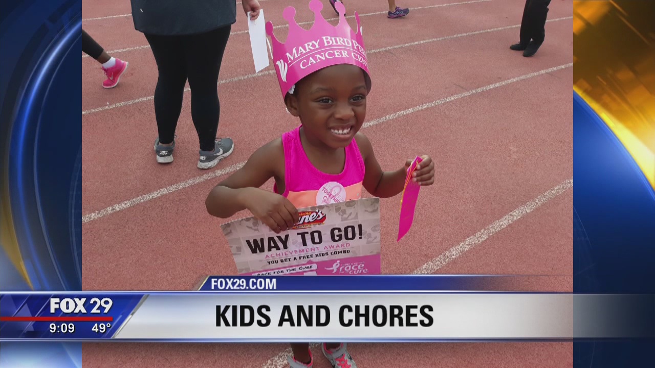 When should kids start helping with household chores?