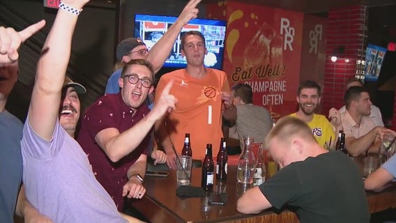 Suns fans out in force to watch playoff game against the Lakers