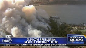 Fire closes the Carquinez Bridge