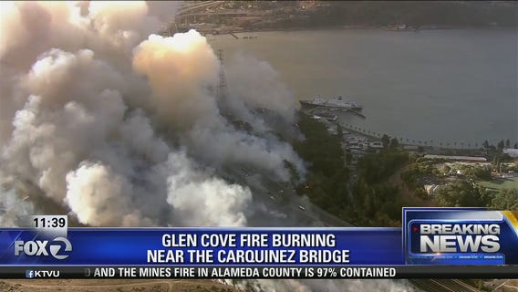 Fire closes the Carquinez Bridge