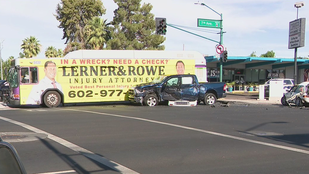 Police: 2 dead following crash involving city bus in Phoenix | FOX 10 ...