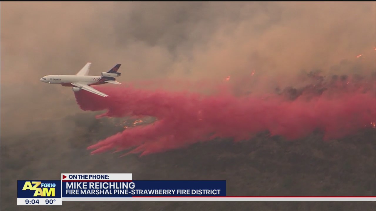 Backbone Fire near Strawberry grows to 32K acres | FOX 10 Phoenix