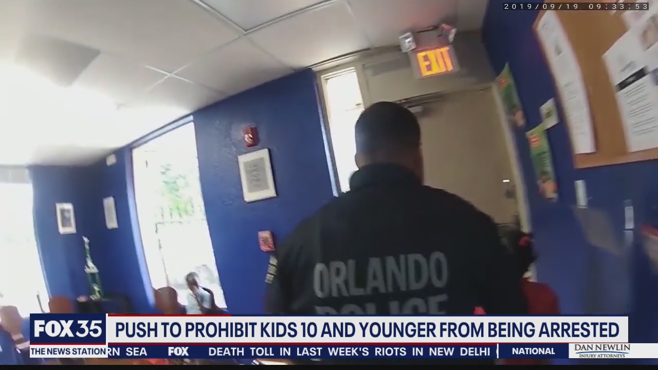 Push to prohibit kids 10 and under from being arrested
