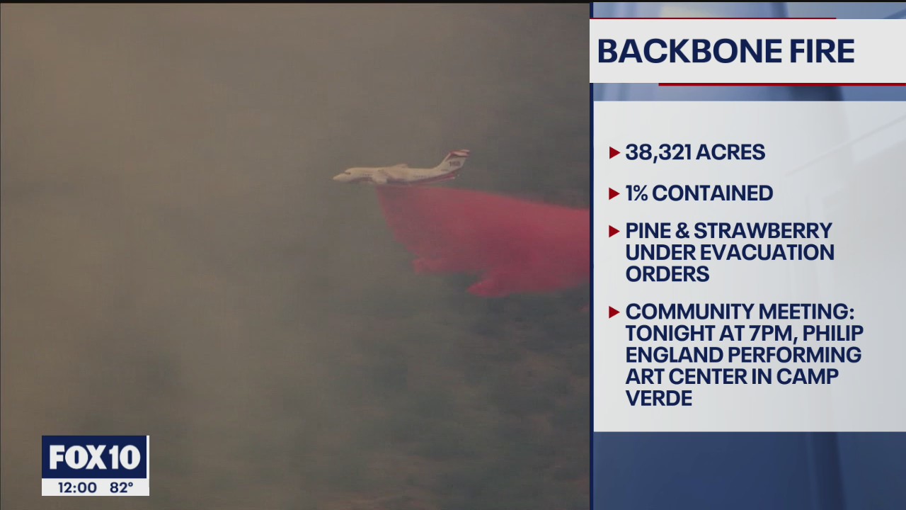 Backbone Fire grows to over 38K acres near Pine, Strawberry | FOX 10 ...