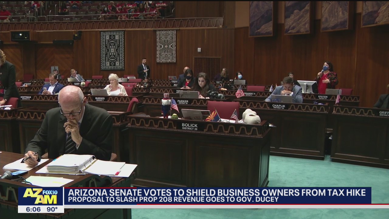 Arizona Senate votes to protect business owners from Prop 208 tax hike | FOX 10 Phoenix