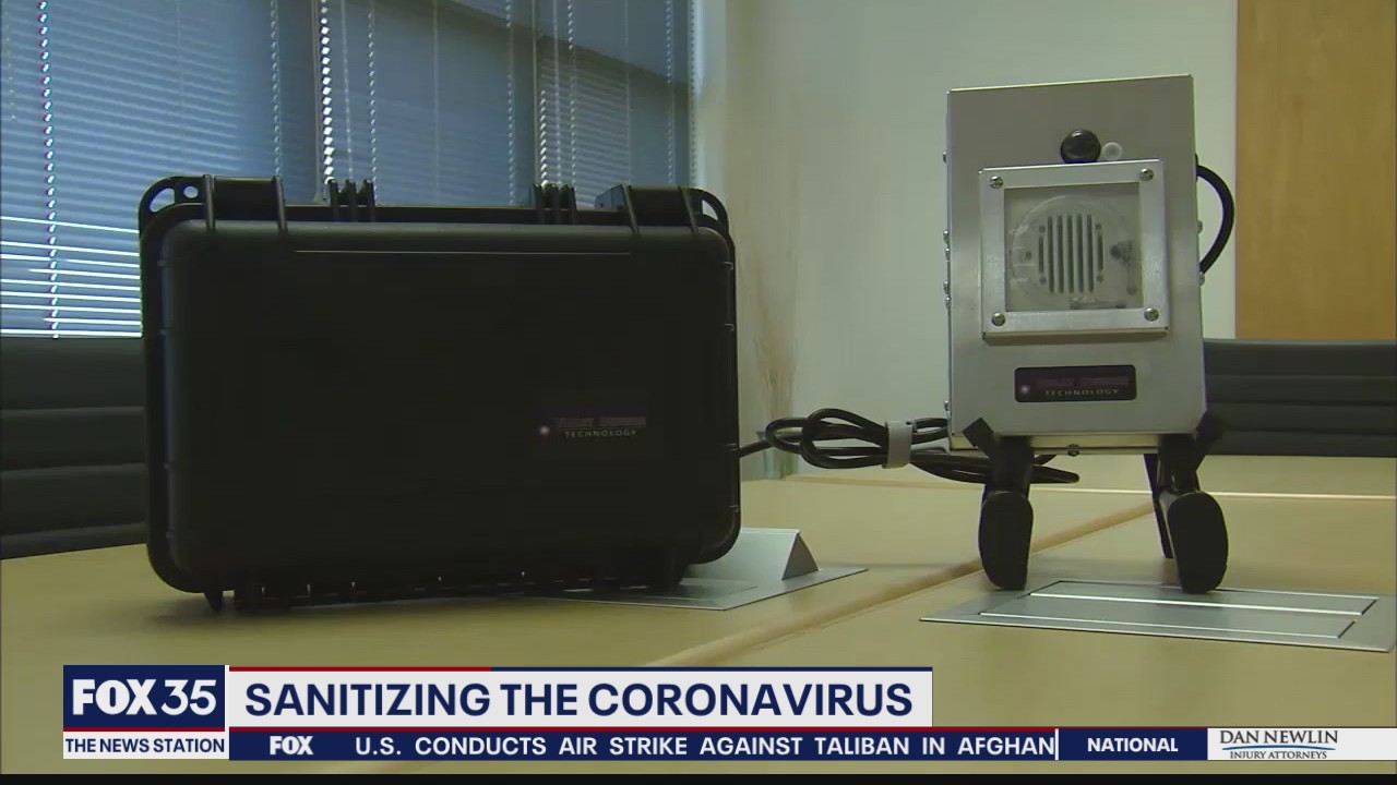 Device uses UV light to fight spread of germs and viruses