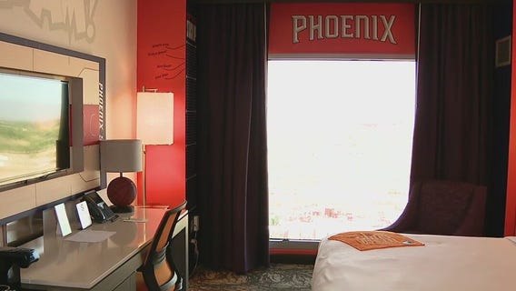 Suns-themed room at Gila River Hotels & Casinos Wild Horse Pass