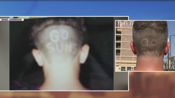 Suns fan recreates haircut to celebrate Phoenix Suns in the finals