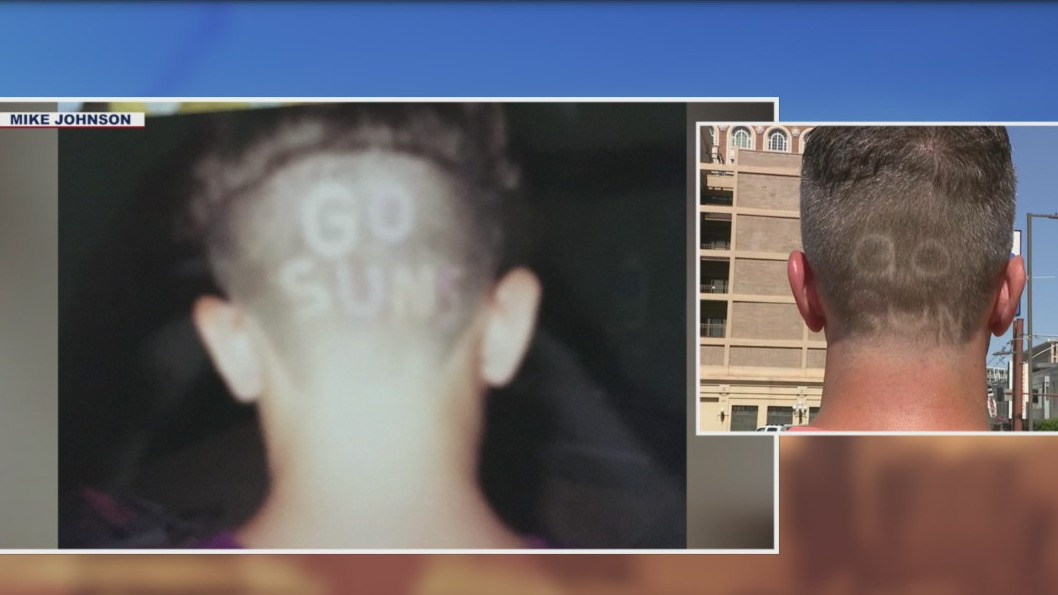 Suns fan recreates haircut to celebrate Phoenix Suns in the finals