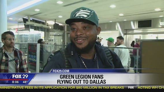 Eagles fans head to Dallas ahead of Sunday night match up against Cowboys