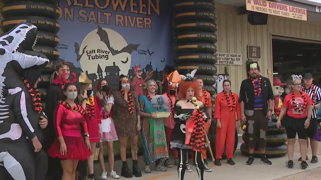 Halloween in July at Salt River Tubing