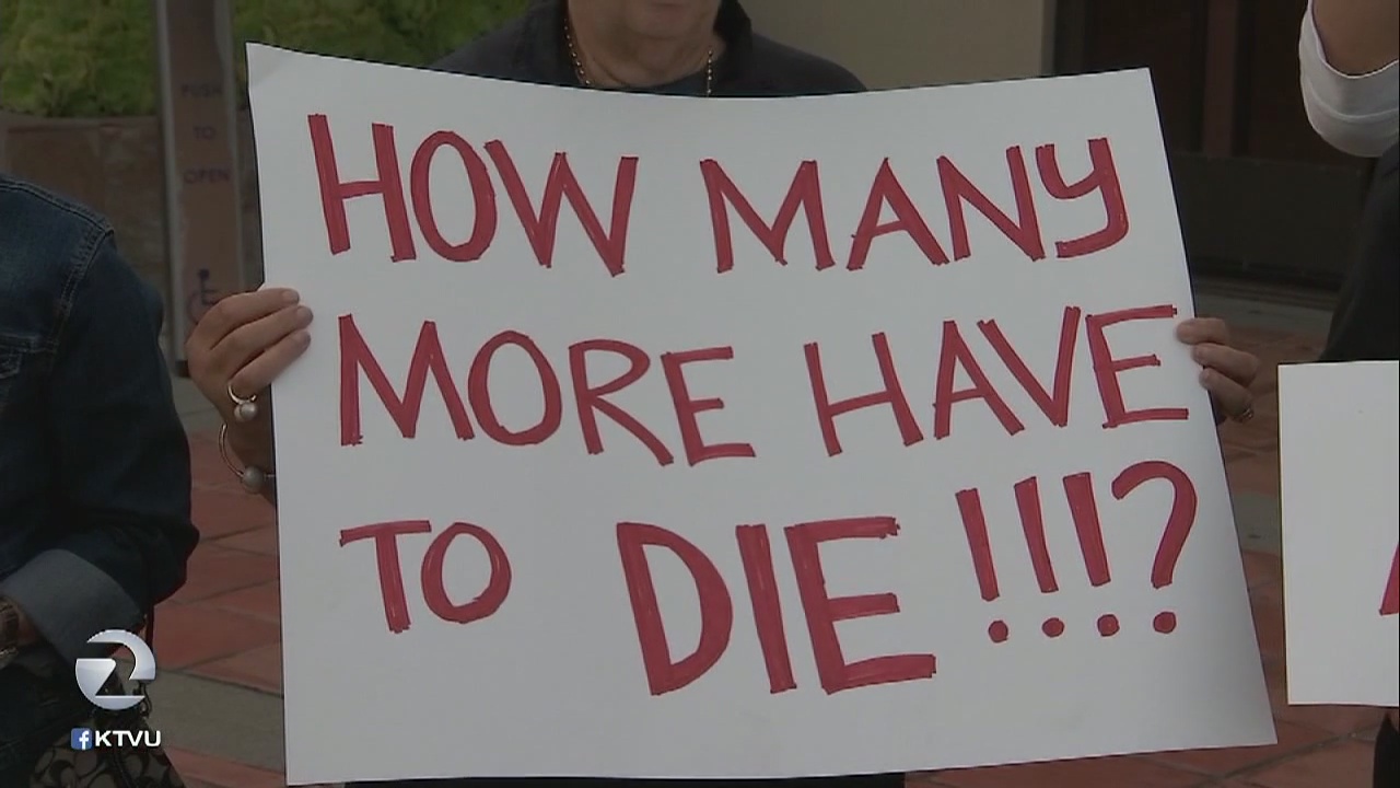 Vigil for mass shooting victims in Pinole