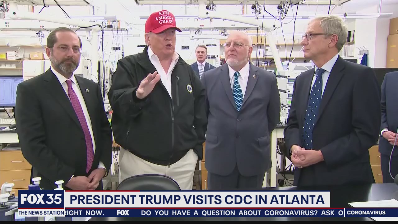 President Trump visits CDC in Atlanta