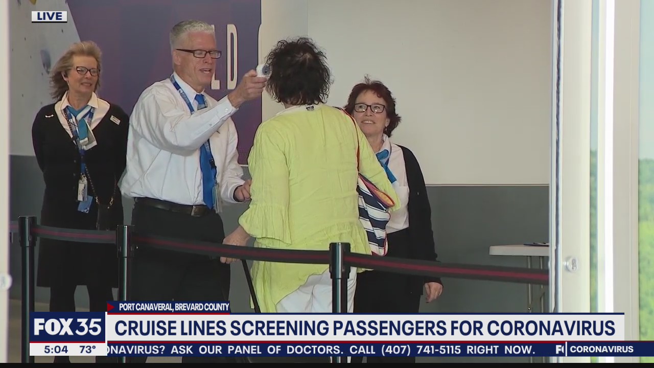 Cruise lines screening passengers for coronavirus