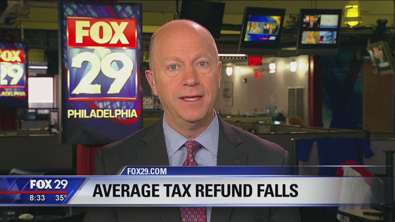 Cashing in: Average tax refund falls