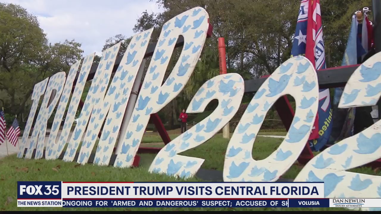 President Trump attends fundraiser in Longwood