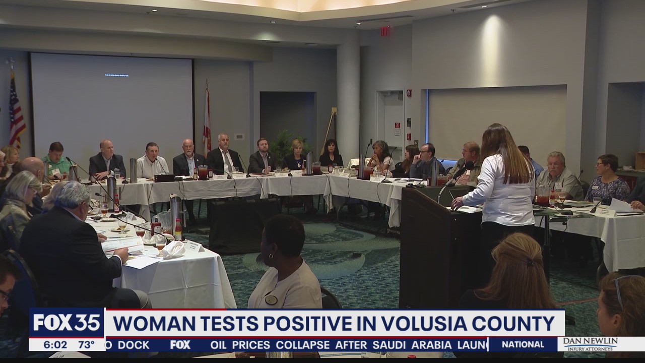 Woman tests positive in Volusia County