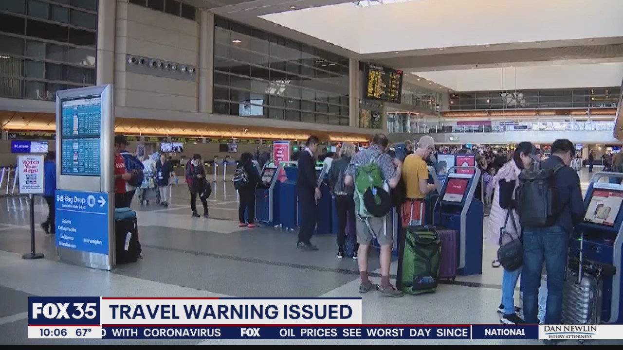 Florida issues coronavirus travel advisory