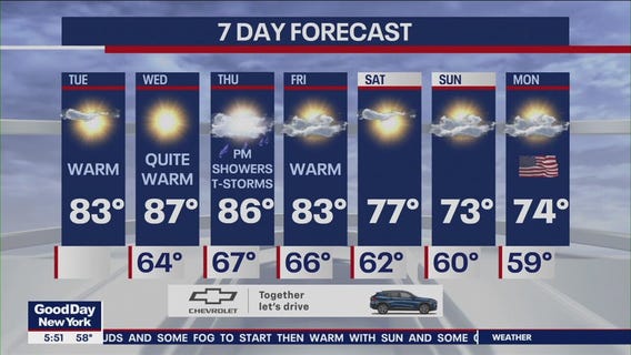 NYC weather forecast