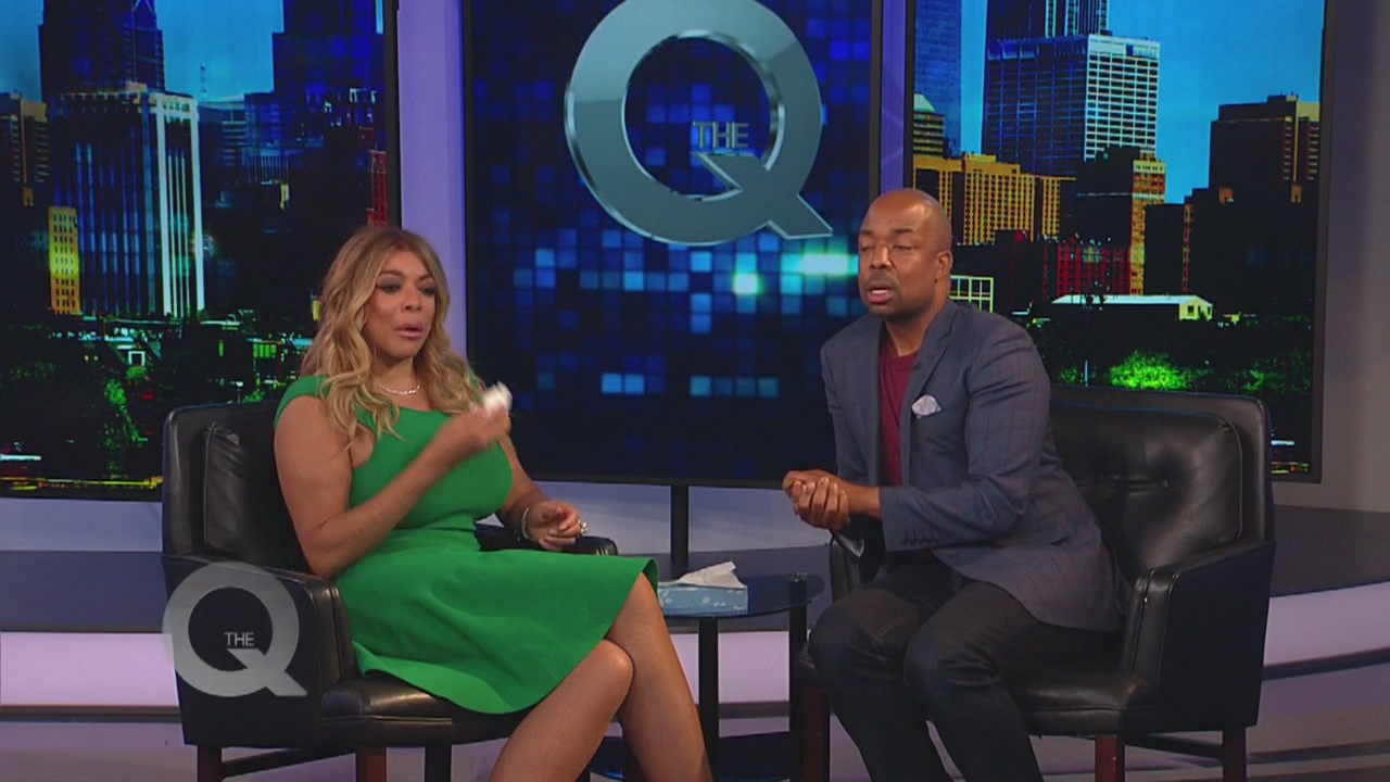 Wendy Williams shares an emotional moment with Quincy Harris on The Q