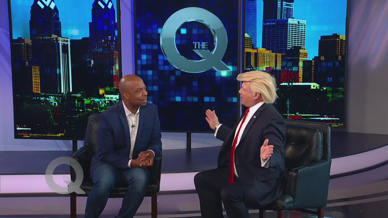 Donald Trump visits The Q