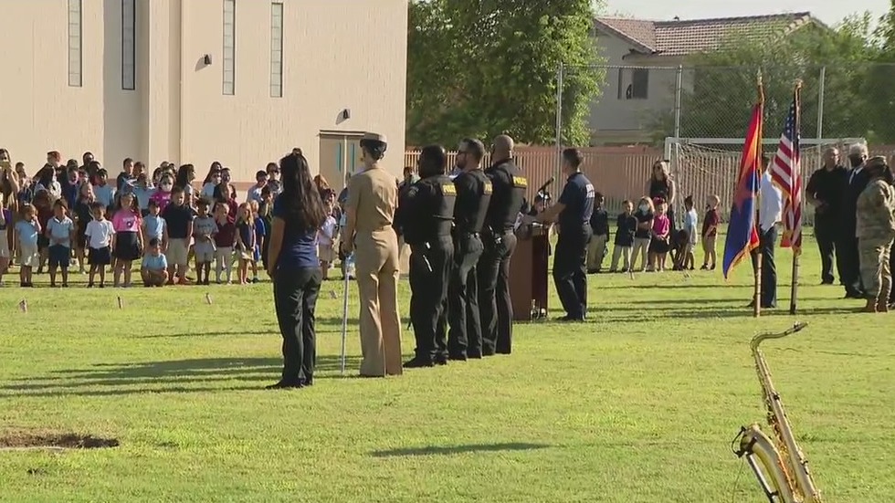 9/11 anniversary ceremony held at Goodyear school
