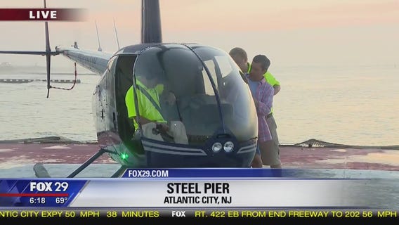 Bob Kelly takes a helicopter ride